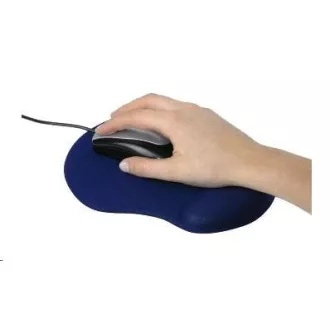 Hama ergonomická gélová podložka pod myš, modrá