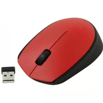 Logitech Wireless Mouse M171, red