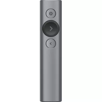 Logitech prezentér Spotlight Plus, Bezdrátový, Bluetooth, tmavě šedá