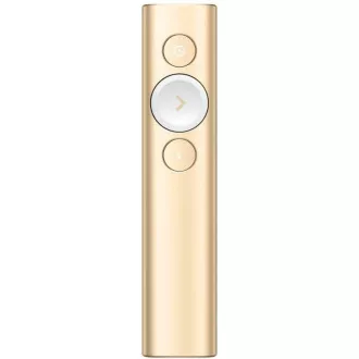 Logitech prezentér Spotlight, Bezdrátový, Bluetooth, zlatá