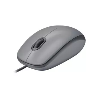 Logitech myš Corded M110 tichá, šedá, EMEA