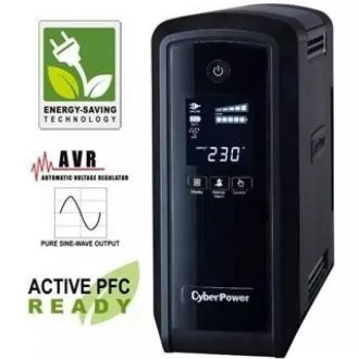 CyberPower PFC SineWave LCD GP UPS 900VA/540W, Schuko zásuvky CyberPower PFC SineWave LCD GP UPS 900VA/540W, Schuko zásuvky