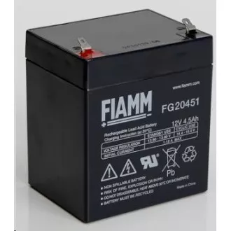 Baterie - Fiamm FG20451 (12V/4, 5Ah - Faston 187), životnost 5let Baterie - Fiamm FG20451 (12V/4, 5Ah - Faston 187), životnost 5let