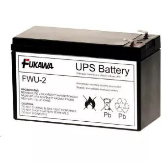 Baterie - FUKAWA FWU-2 náhradní baterie za RBC2 (12V/7, 2Ah, Faston 250), životnost 5let