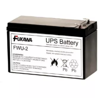 Baterie - FUKAWA FWU-2 náhradní baterie za RBC2 (12V/7, 2Ah, Faston 250), životnost 5let