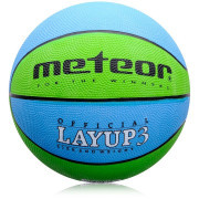 Basketbalový míč METEOR LAYUP vel.3, modro-zelený