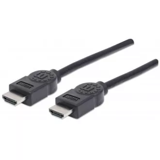 MANHATTAN kabel High Speed HDMI 4K, 3D, Male to Male, stíněný, černý, 1, 8m