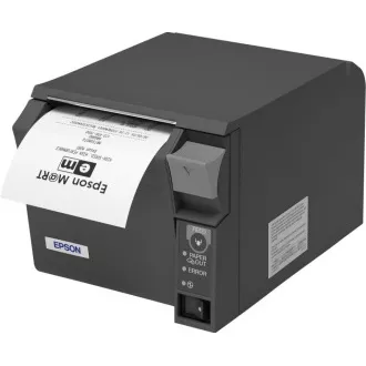 EPSON TM-T70II pokladní tiskárna, USB + serial, černá, řezačka, se zdrojem