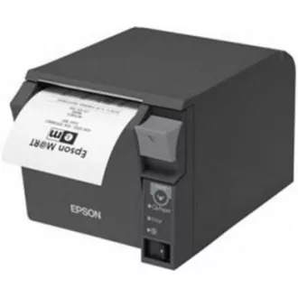 EPSON TM-T70II pokladní tiskárna, USB + serial, černá, řezačka, se zdrojem