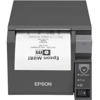 EPSON TM-T70II pokladní tiskárna, USB + serial, černá, řezačka, se zdrojem