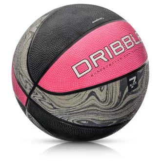 Basketbalový míč METEOR Dribble, vel. 7, růžový
