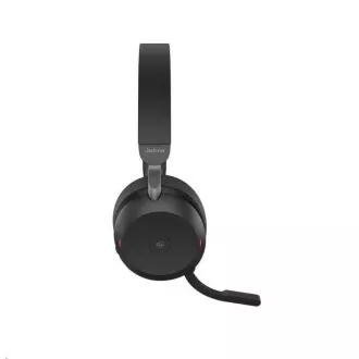 Jabra náhlavní souprava Evolve2 75 včetně stojánku, Link 380c MS, stereo, černá