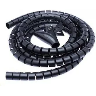 CONNECT IT trubice pro vedení kabelů WINDER, 2, 5m x 20mm, černá (organizér kabelů)