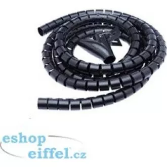 CONNECT IT trubice pro vedení kabelů WINDER, 1, 5m x 30mm černá (organizér kabelů)