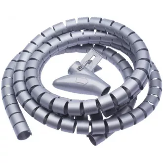 CONNECT IT trubice pro vedení kabelů WINDER, 2, 5m x 20mm šedá (organizér kabelů)