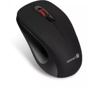 CONNECT IT "MUTE" bezdrátová optická tichá myš, USB, (+ 1x AA baterie zdarma), černá