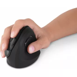 CONNECT IT FOR HEALTH ergonomická vertikální myš, (+ 1x AA baterie zdarma), bezdrátová, ČERNÁ