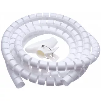 CONNECT IT trubice pro vedení kabelů WINDER, 2, 5m x 20mm, bílá (organizér kabelů)