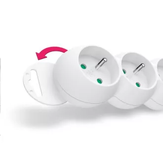 CONNECT IT prodlužovací kabel 230 V, 3 zásuvky, 1, 5 m, s vypínačem (bílý)