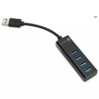 CONNECT IT USB-C hub USB 3.0, externí, černý