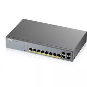 Zyxel GS1350-12HP 12 Port smart managed CCTV PoE switch, long range, 130W, 10x GbE, 2x SFP