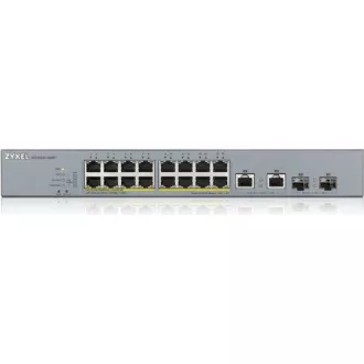 Zyxel GS1350-18HP 18 Port smart managed CCTV PoE switch, long range, 250W, 16x GbE, 2x combo RJ45/SFP