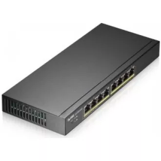 Zyxel GS1900-8HP v3 8-port Desktop Gigabit Web Smart PoE switch: 8x Gigabit metal, IPv6, PoE budget 70W, fanless