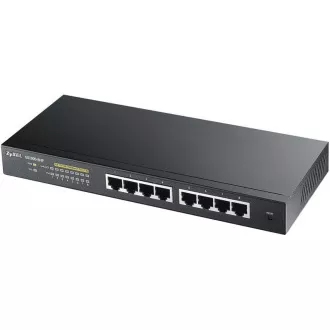 Zyxel GS1900-8HP v3 8-port Desktop Gigabit Web Smart PoE switch: 8x Gigabit metal, IPv6, PoE budget 70W, fanless