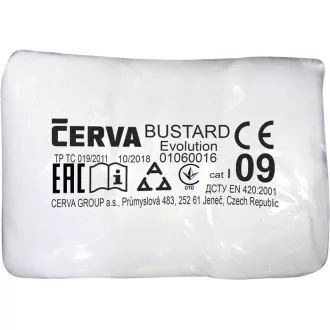 BUSTARD EVO VAM rukavice+PVC terč bílá 7
