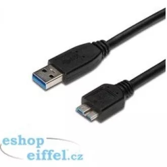 PREMIUMCORD Kabel USB 3.0 A - Micro B 1m, propojovací (M/M)