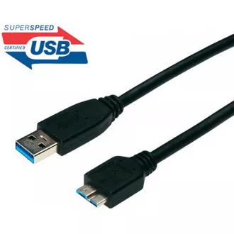 PREMIUMCORD Kabel USB 3.0 A - Micro B 1m, propojovací (M/M)