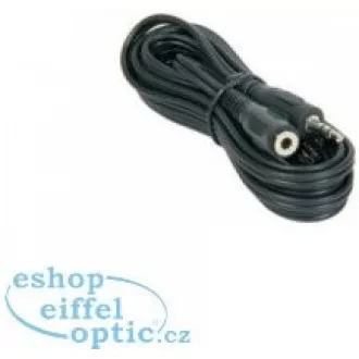 PREMIUMCORD Kabel audio 3, 5mm Jack - Jack prodlužovací 5m (M/F, stereo)
