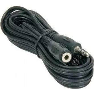PREMIUMCORD Kabel audio 3, 5mm Jack - Jack prodlužovací 5m (M/F, stereo)
