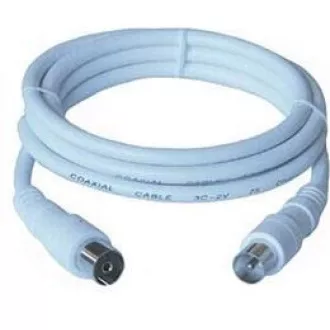 PREMIUMCORD TV kabel anténní propojovací 15m (koaxiální, M/F, 75 Ohm)