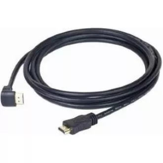 GEMBIRD Kabel HDMI - HDMI 1.8m, 90° konektor (v1.4, M/M, zlacené kontakty, úhlový, stíněný)