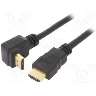GEMBIRD Kabel HDMI - HDMI 90°, 4K 60Hz, 3m, černá