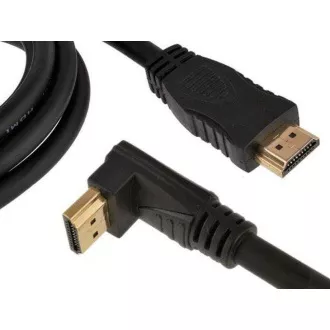 GEMBIRD Kabel HDMI - HDMI 90°, 4K 60Hz, 3m, černá