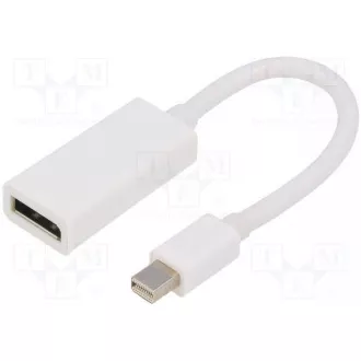 GEMBIRD Redukce miniDisplayport - Displayport 10cm (M/F) bílá