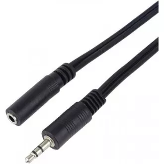 PREMIUMCORD Kabel audio 3, 5mm Jack - Jack prodlužovací 2m (M/F, stereo)