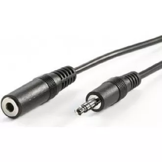 PREMIUMCORD Kabel audio 3, 5mm Jack - Jack prodlužovací 2m (M/F, stereo)