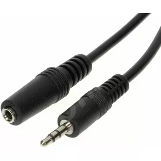 PREMIUMCORD Kabel audio 3, 5mm Jack - Jack prodlužovací 2m (M/F, stereo)