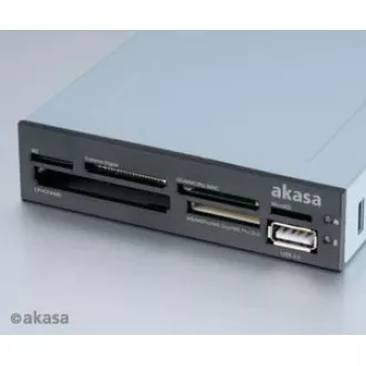 AKASA čtečka karet AK-ICR-07 do 3.5", 6-slotová, interní, 1x USB 2.0