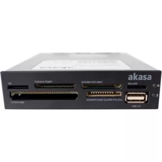 AKASA čtečka karet AK-ICR-07 do 3.5", 6-slotová, interní, 1x USB 2.0