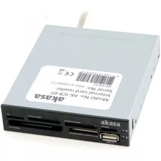 AKASA čtečka karet AK-ICR-07 do 3.5", 6-slotová, interní, 1x USB 2.0