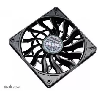 AKASA ventilátor Slimfan, 120 x 15mm, kluzné ložisko, pro HTPC systémy, PWM 4pin