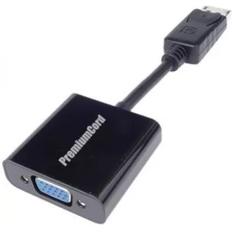 PREMIUMCORD Redukce DisplayPort - VGA 15cm (M/F, černá)