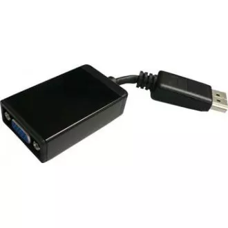 PREMIUMCORD Redukce DisplayPort - VGA 15cm (M/F, černá)