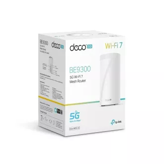 TP-Link Deco BE65-5G(1-pack) WiFi7 Mesh (BE9300, 2, 4GHz/5GHz/6GHz, 3x2, 5GbELAN/WAN, 1xUSB3.0, 4G LTE, 5G, 1xnanoSIM)