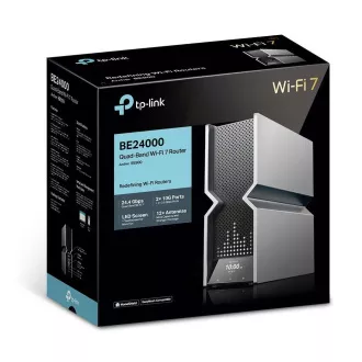 TP-Link Archer BE900 OneMesh/EasyMesh WiFi7 router(BE24000, 2, 4GHz/5GHz/6GHz, 1x10GbELAN/WAN, 1xSFP+/10GbEWAN/LAN, 4x2, 5GbE)