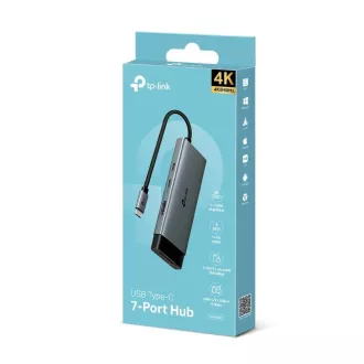 TP-Link UH7020C USB-C hub 7v1 (2x USB3.2Gen1, 1xUSB-C3.2Gen1, 1xHDMI, 1xSD, 1xmicroSD, PD 100W)